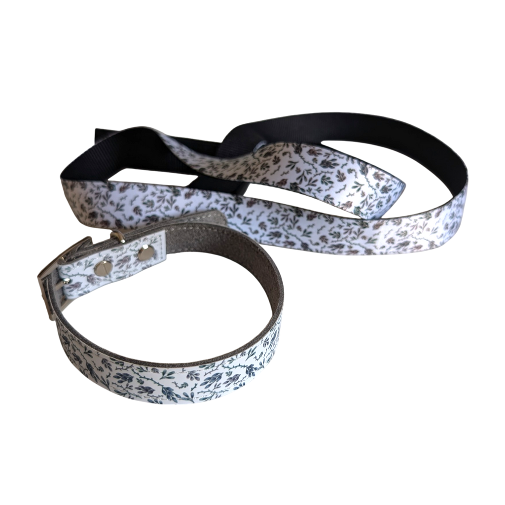 Hundhalsband - XS, S, M - Akvarelllöv
