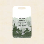 Anpassningsbar Aluminium Bagagetag - Foggy Forest