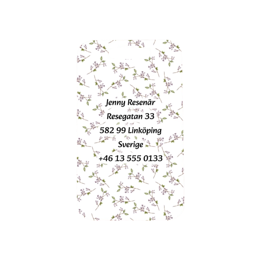 Anpassningsbar Aluminium Bagagetag - Akvarellbär
