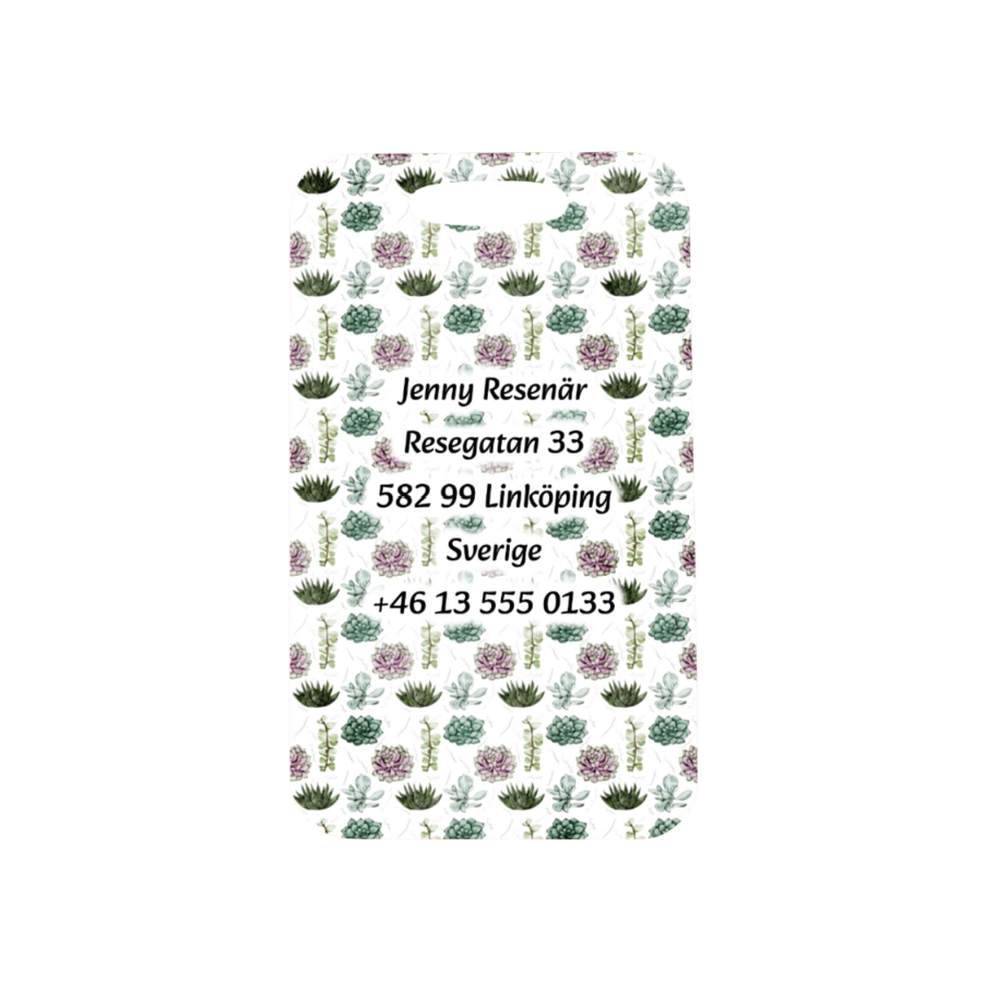 Anpassningsbar Aluminium Bagagetag - Suckulenter