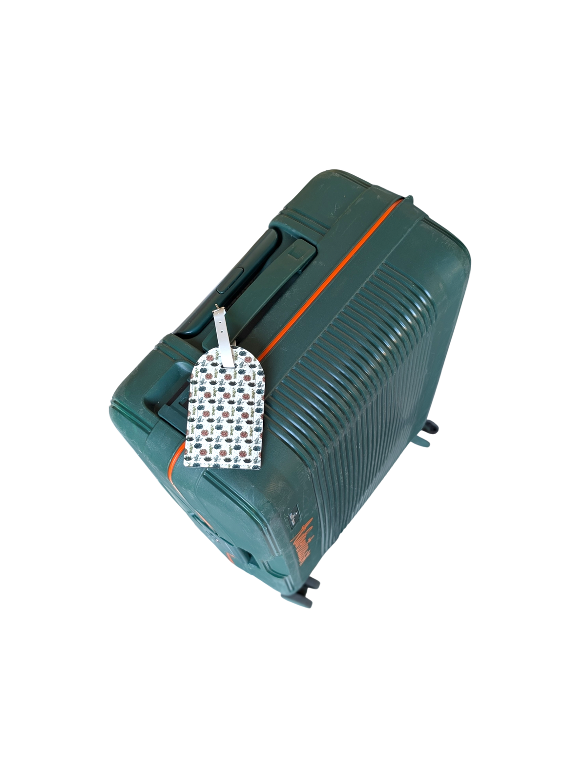 Konstläder Bagagetag - Suckulenter