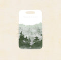 Anpassningsbar Aluminium Bagagetag - Foggy Forest