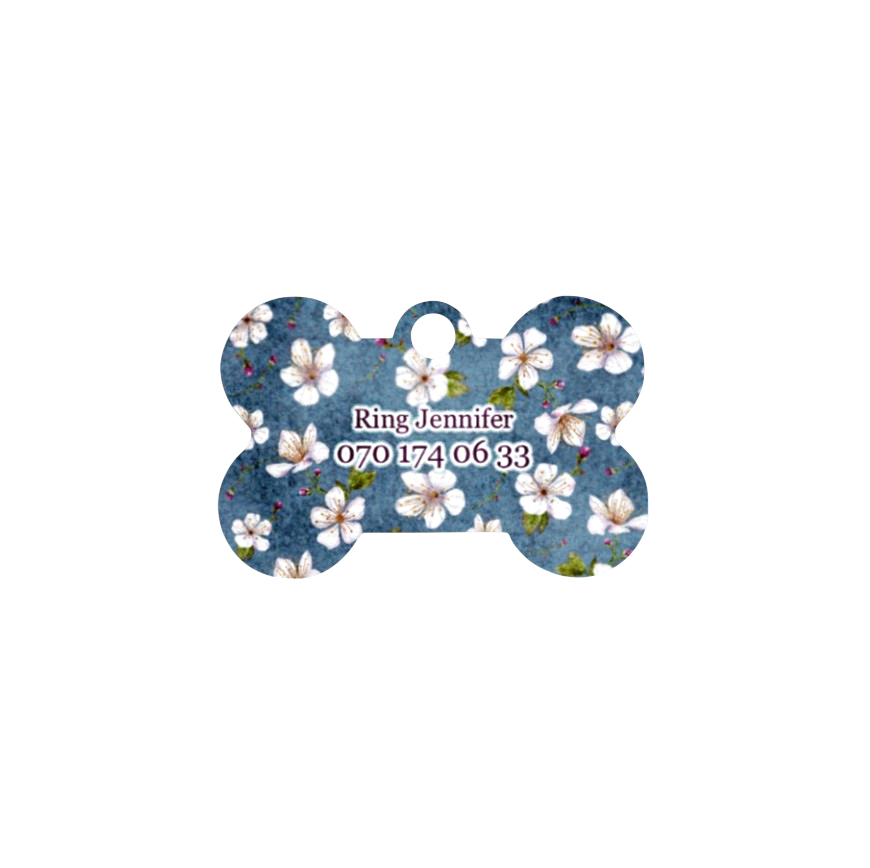 Anpassningsbar Hundbricka - Cherry Blossoms