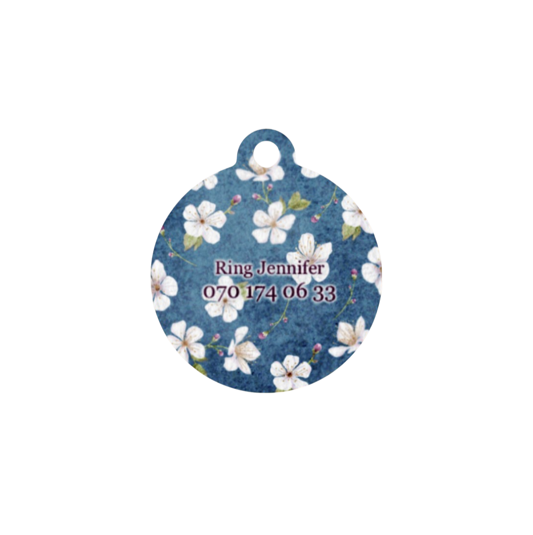 Anpassningsbar Hundbricka - Cherry Blossoms