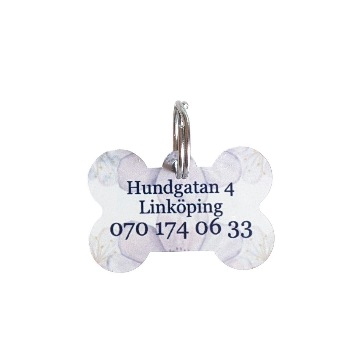 Anpassningsbar Hundbricka - Speglade Blommor