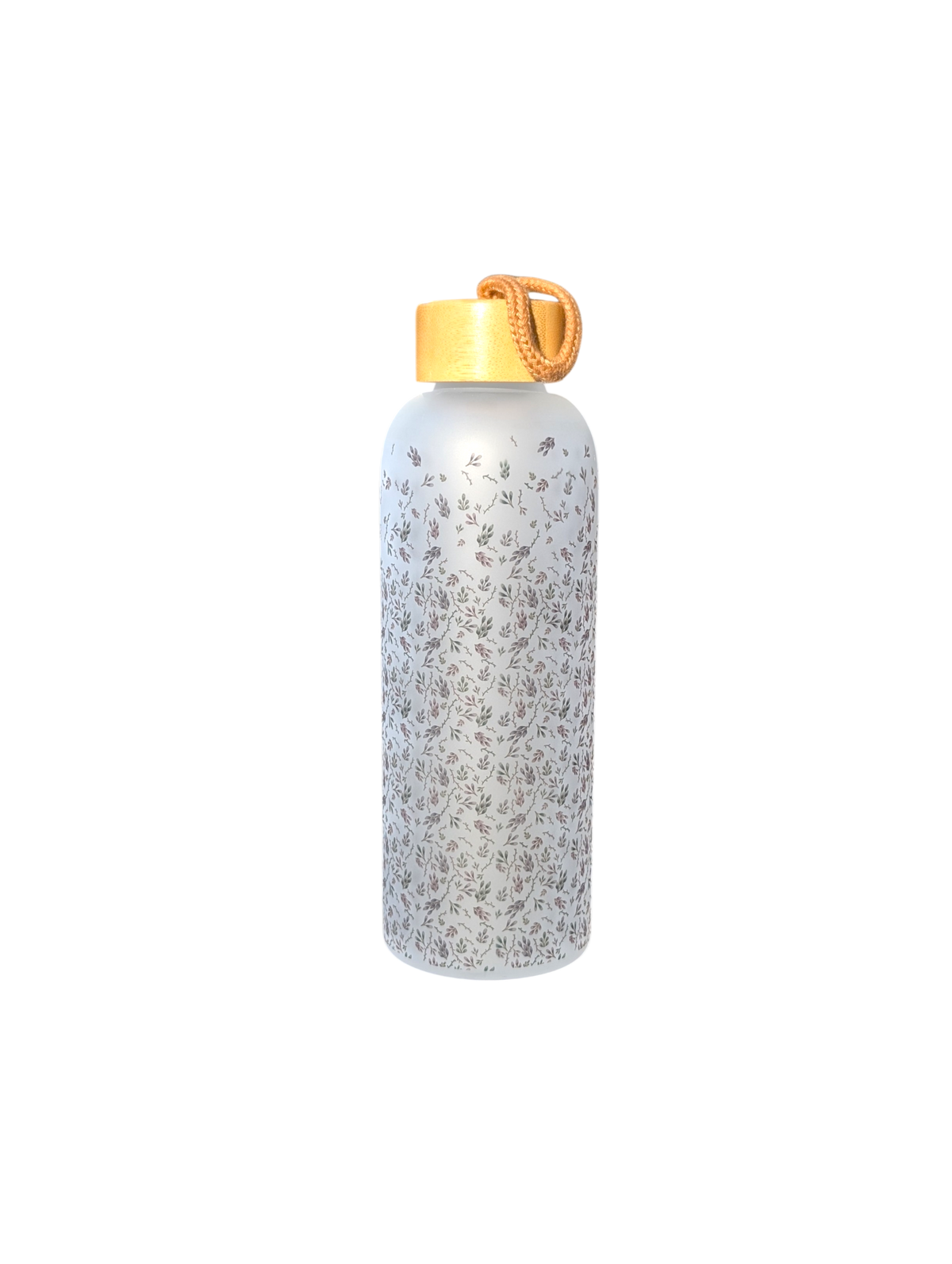 Vattenflaskor i Frostat Glas 750 ml - Akvarelllöv
