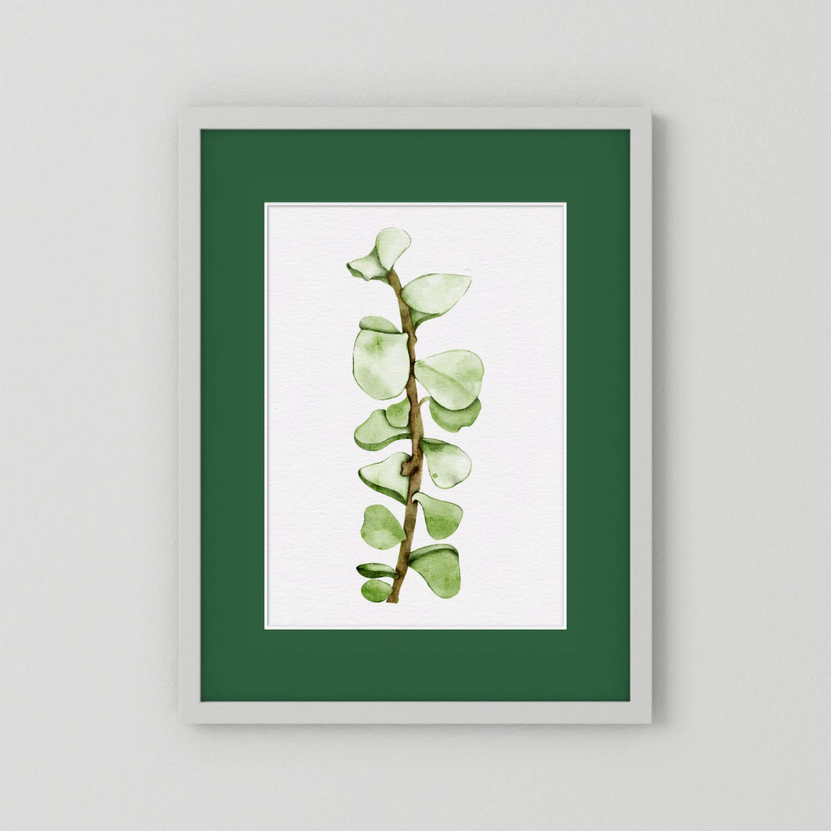 Watercolor Tall Succulent