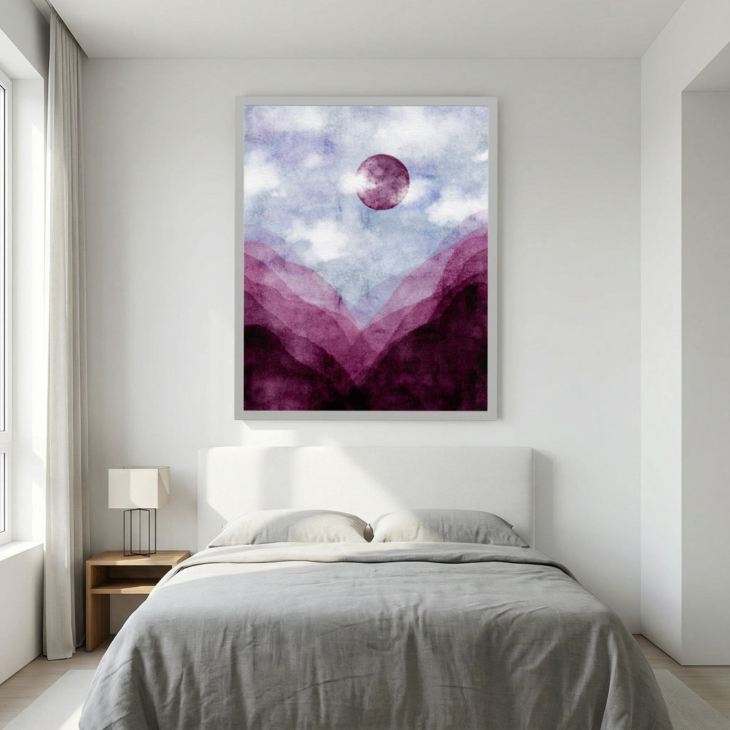 Mystic Watercolor Mountains