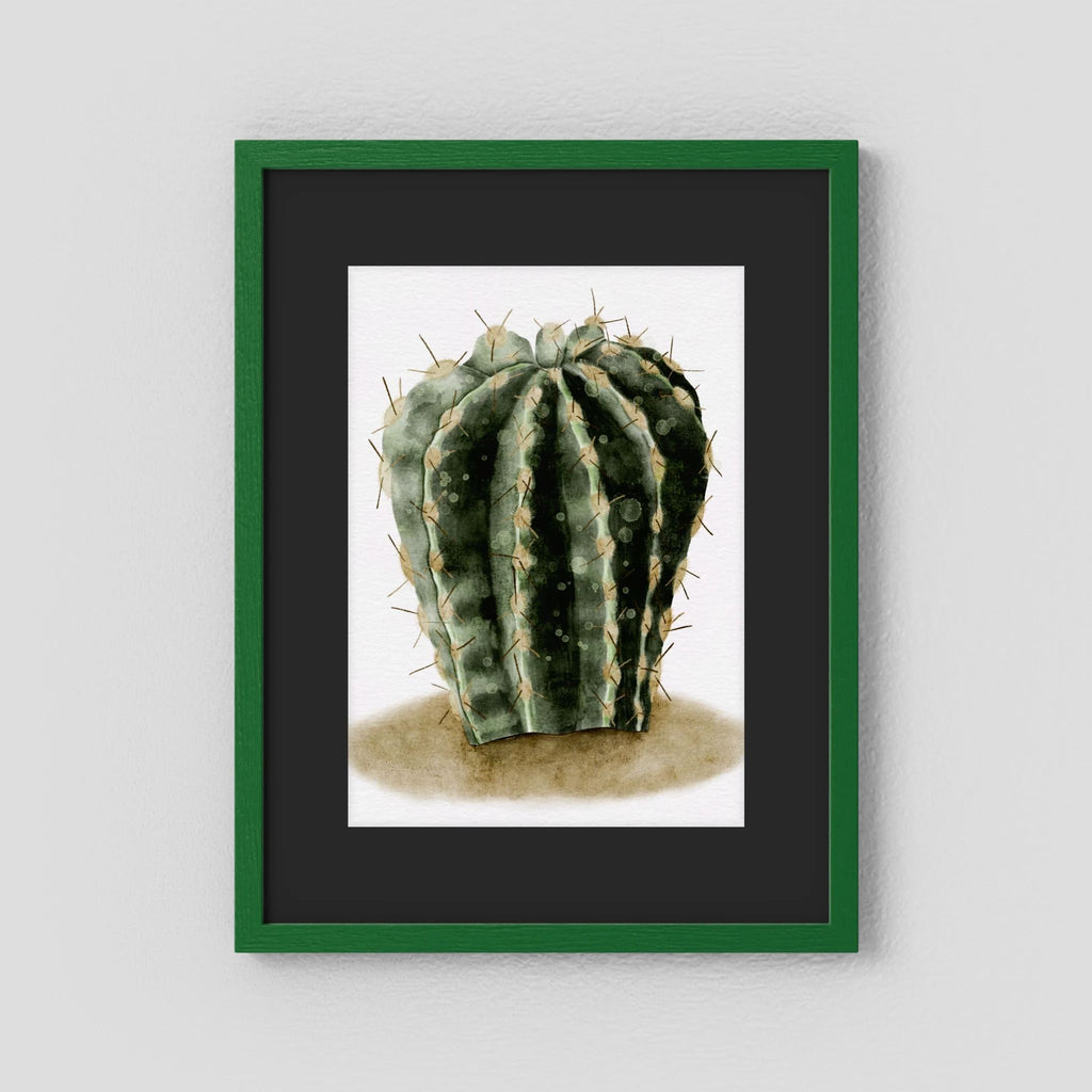 Watercolor Spiky Cactus