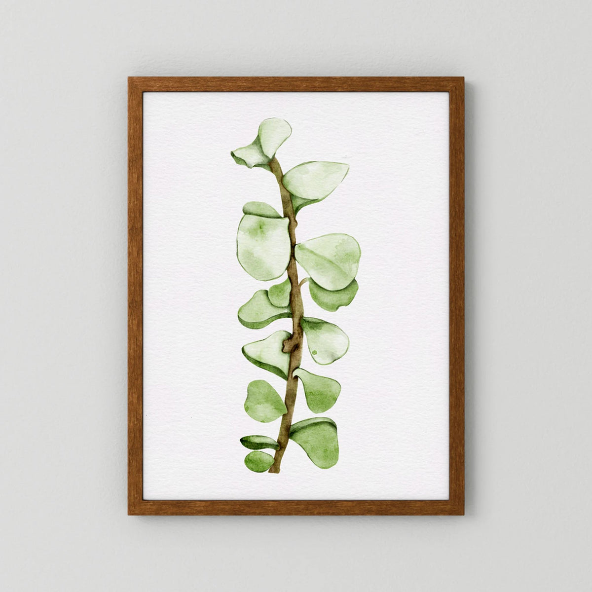 Watercolor Tall Succulent