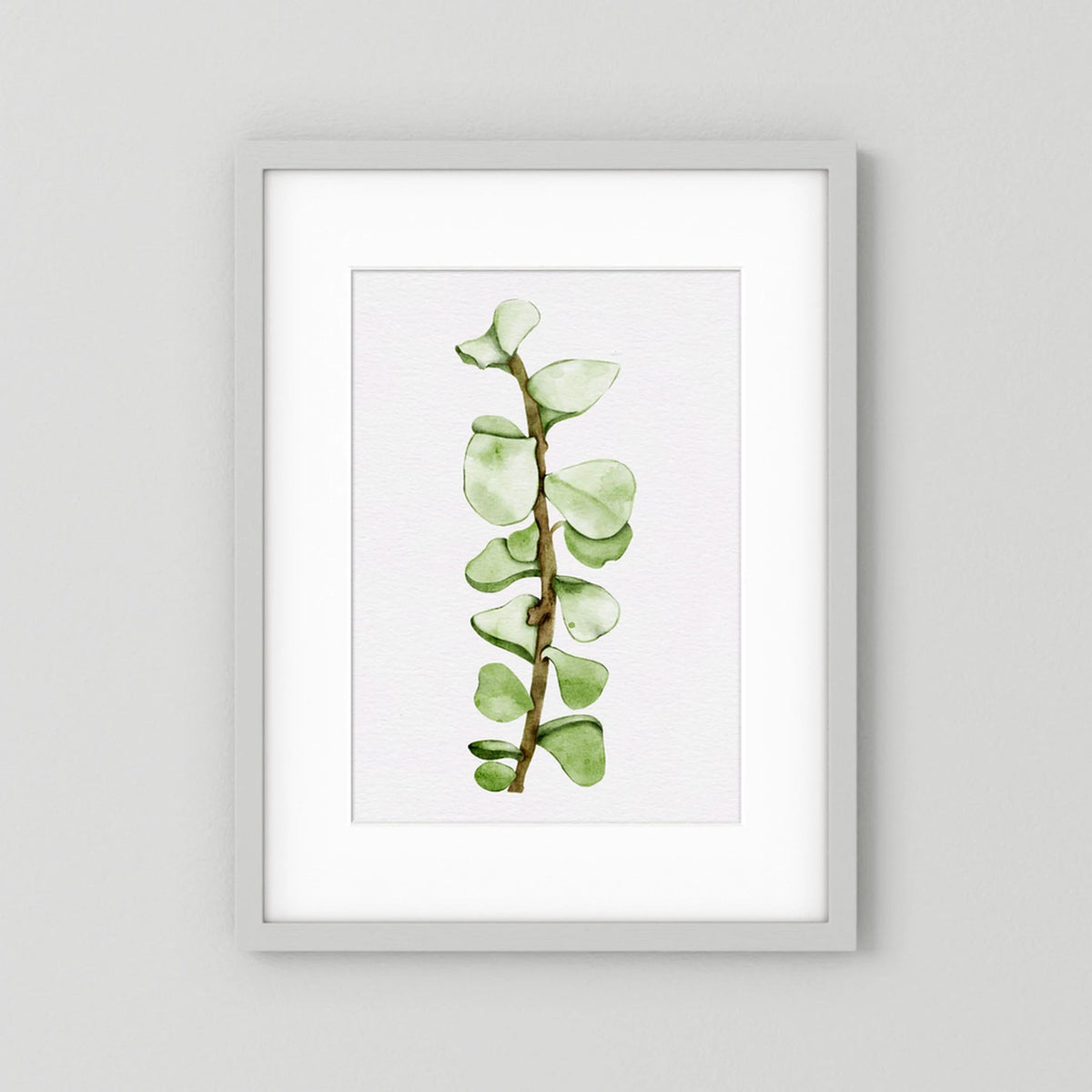Watercolor Tall Succulent