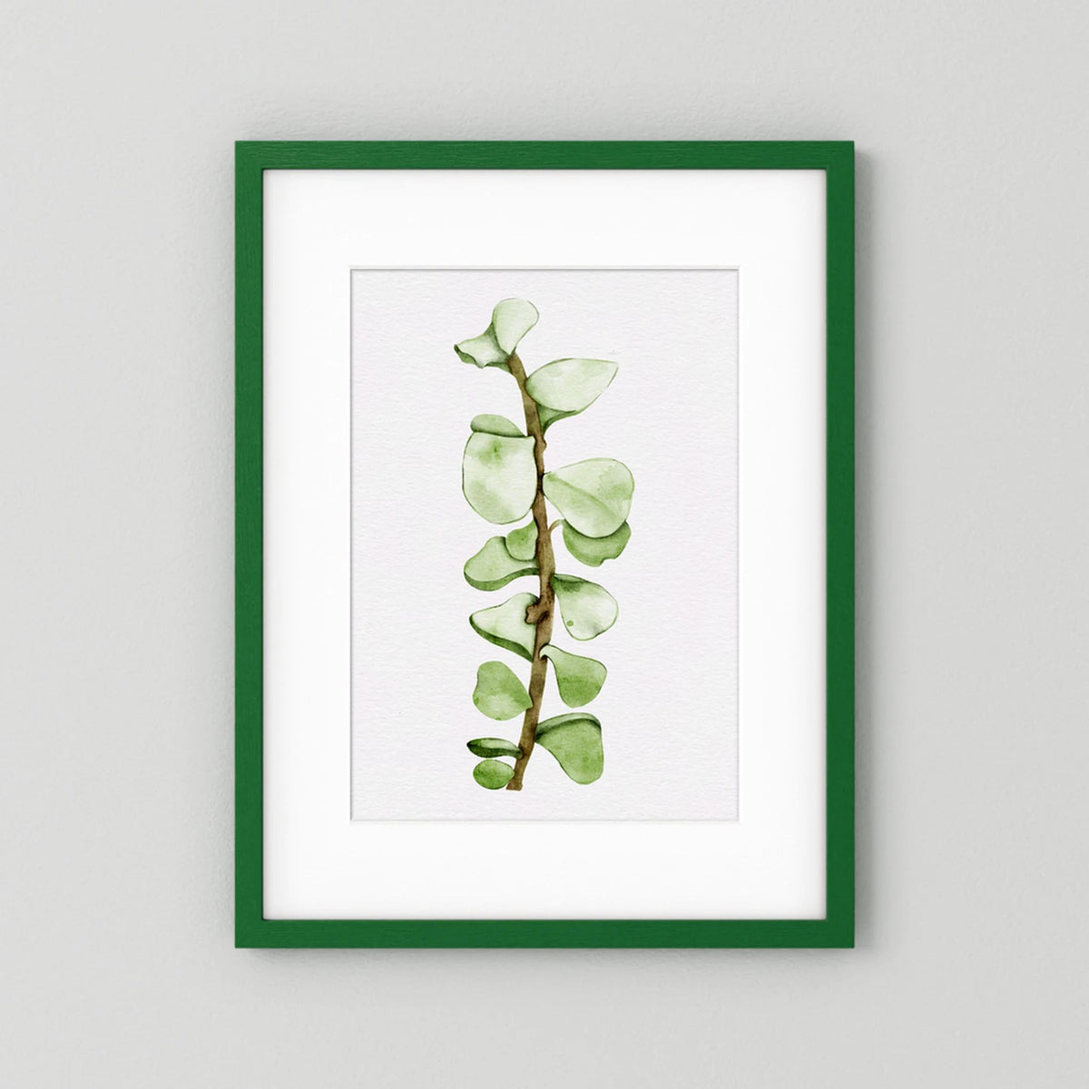 Watercolor Tall Succulent