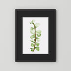 Watercolor Tall Succulent