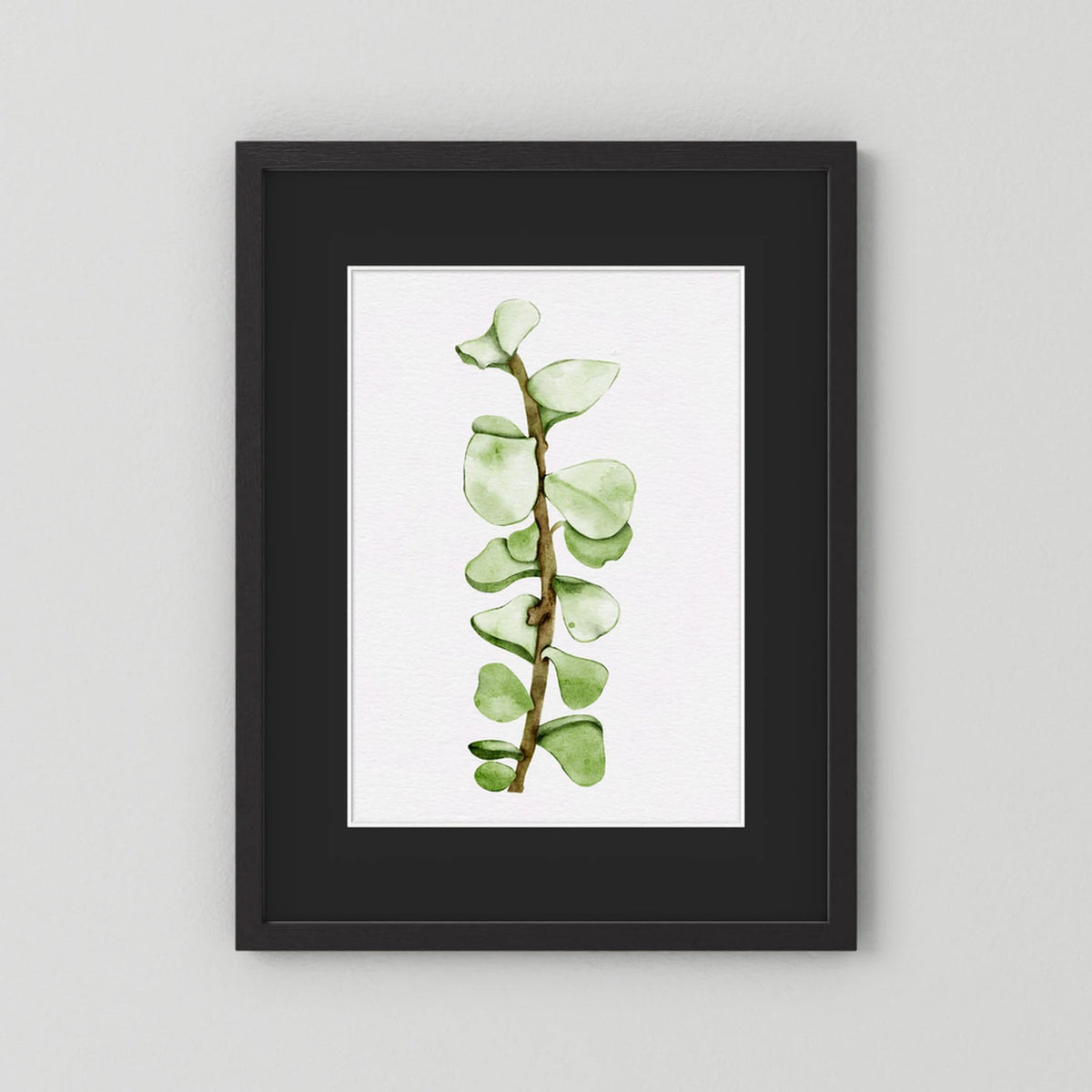 Watercolor Tall Succulent