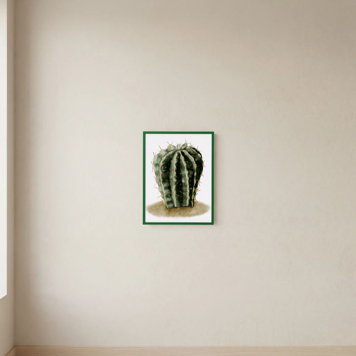Watercolor Spiky Cactus