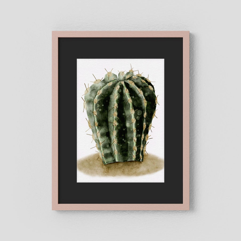 Watercolor Spiky Cactus