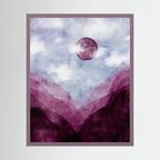 Mystic Watercolor Mountains