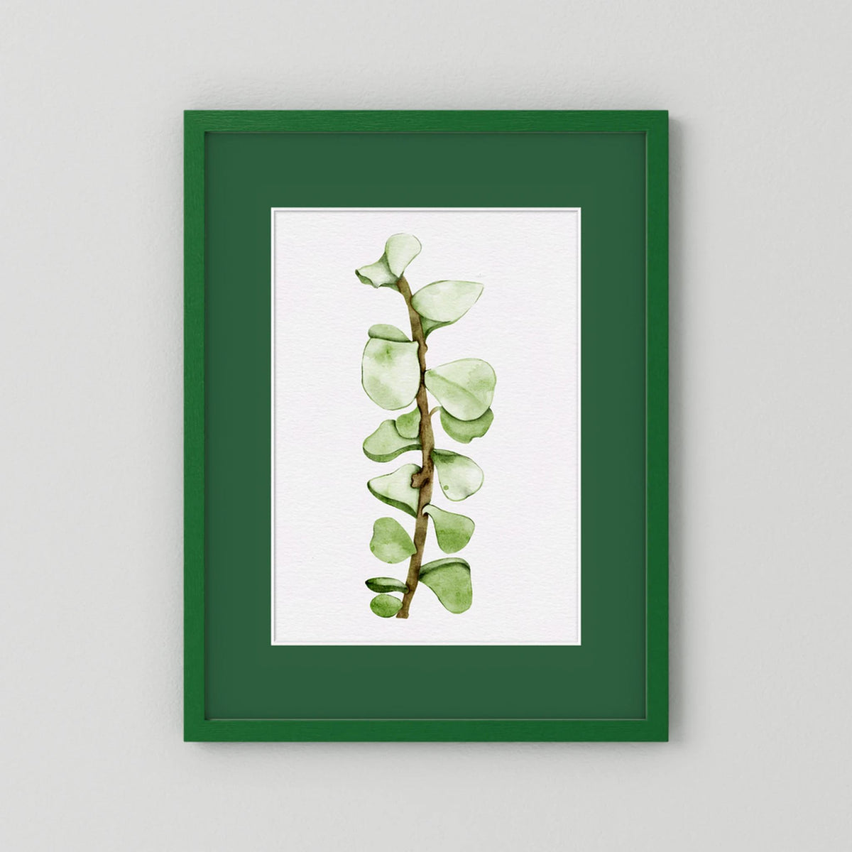 Watercolor Tall Succulent