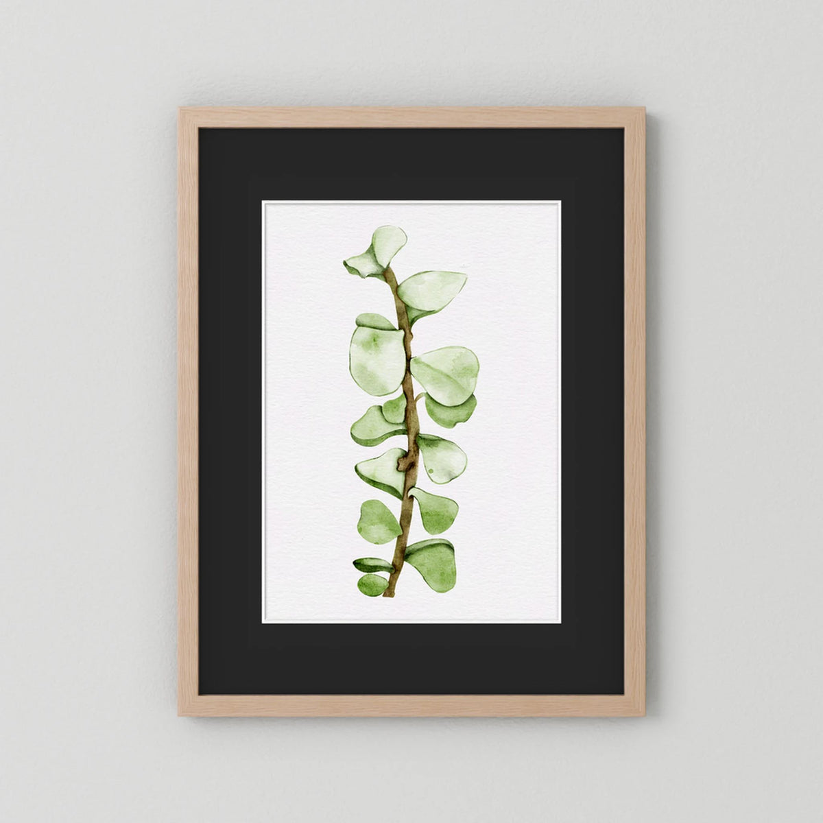 Watercolor Tall Succulent