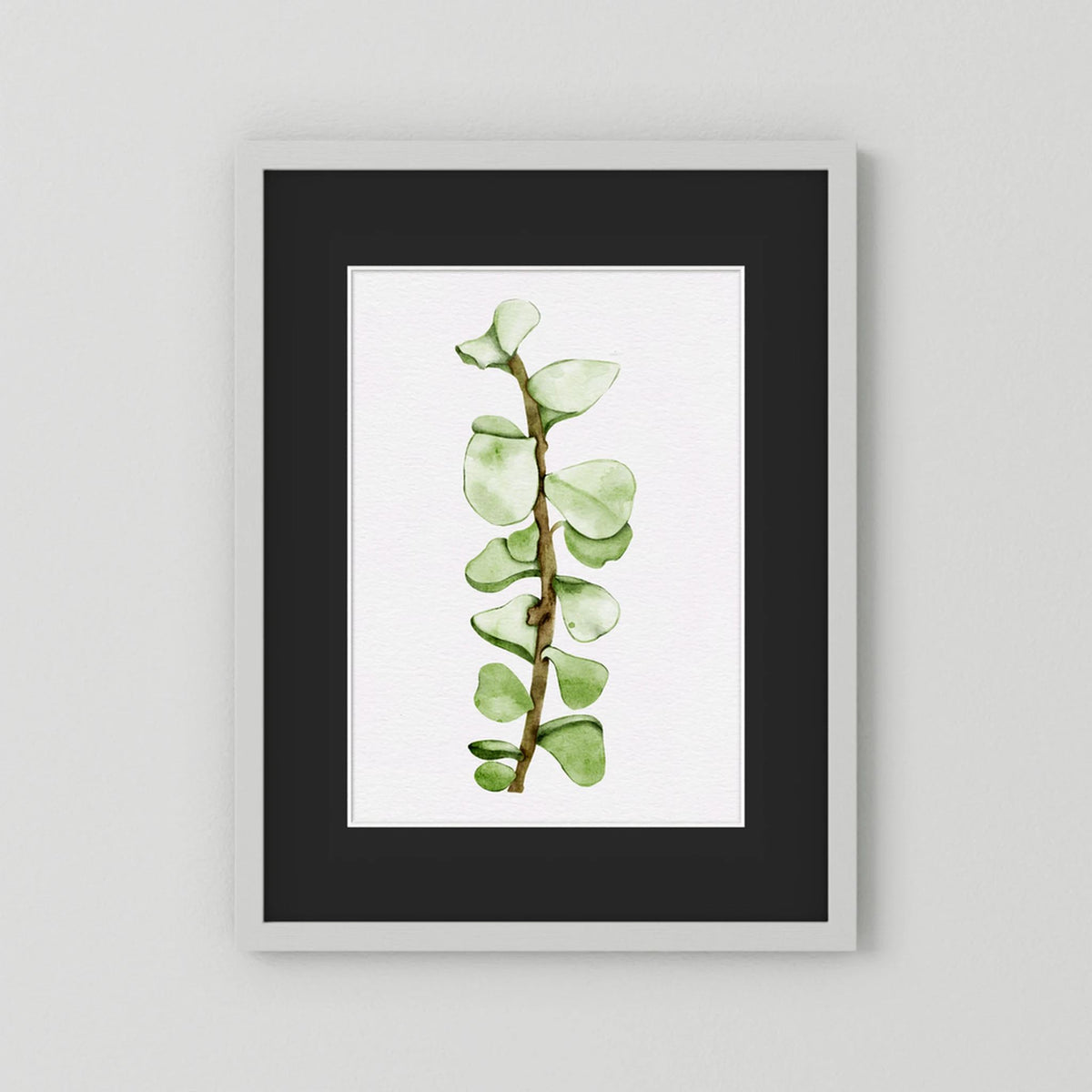 Watercolor Tall Succulent