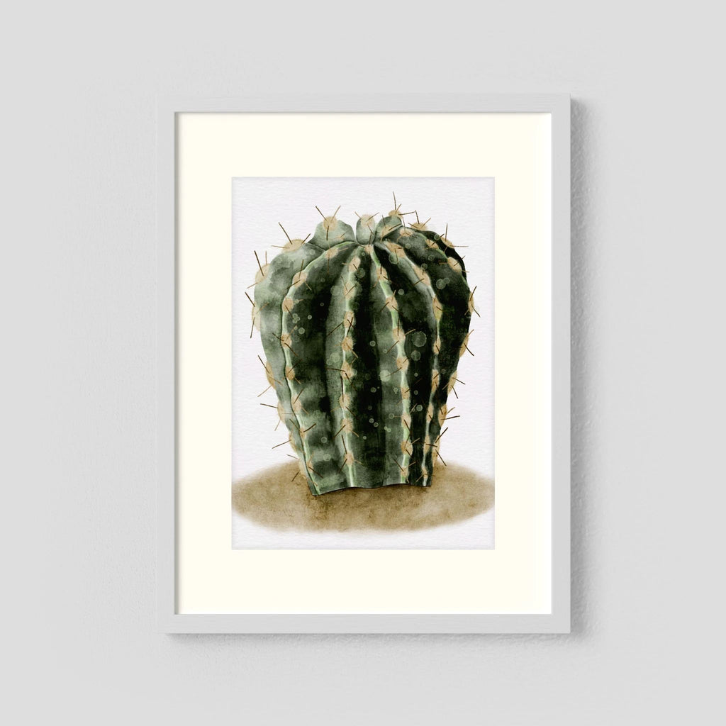 Watercolor Spiky Cactus
