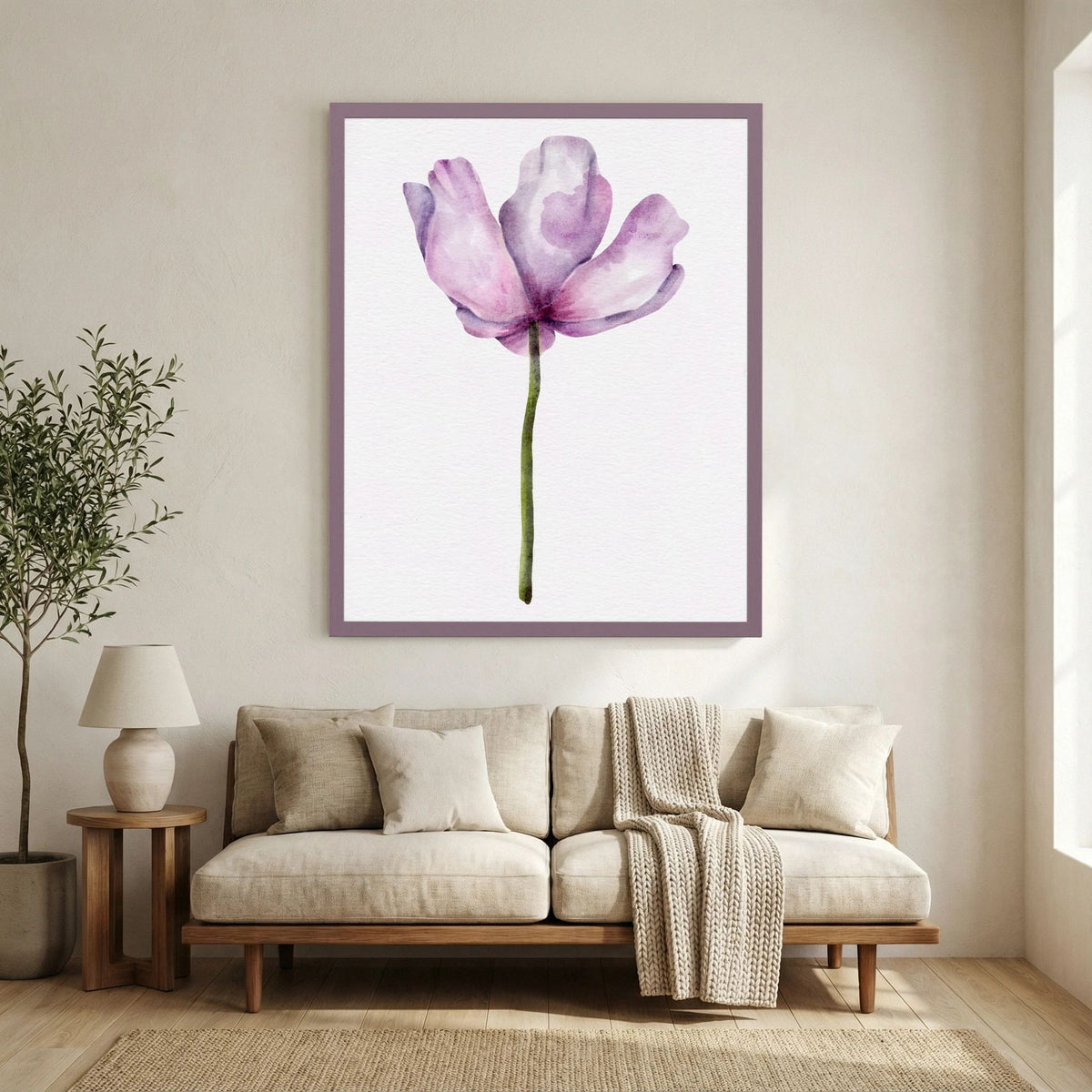 Watercolor Anemone 