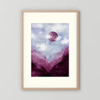 Mystic Watercolor Mountains