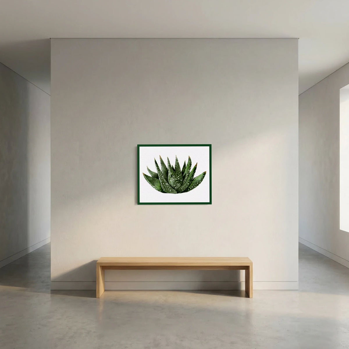 Watercolor Spiky Succulent