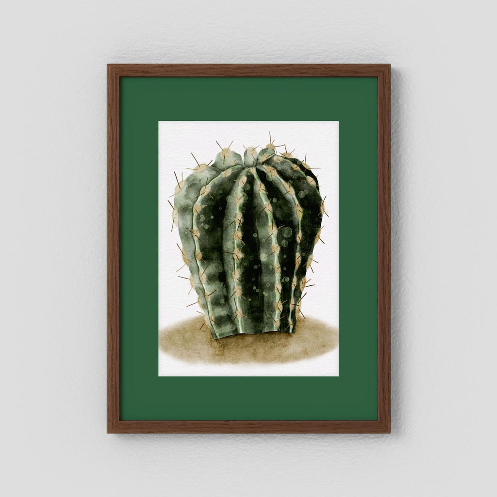 Watercolor Spiky Cactus