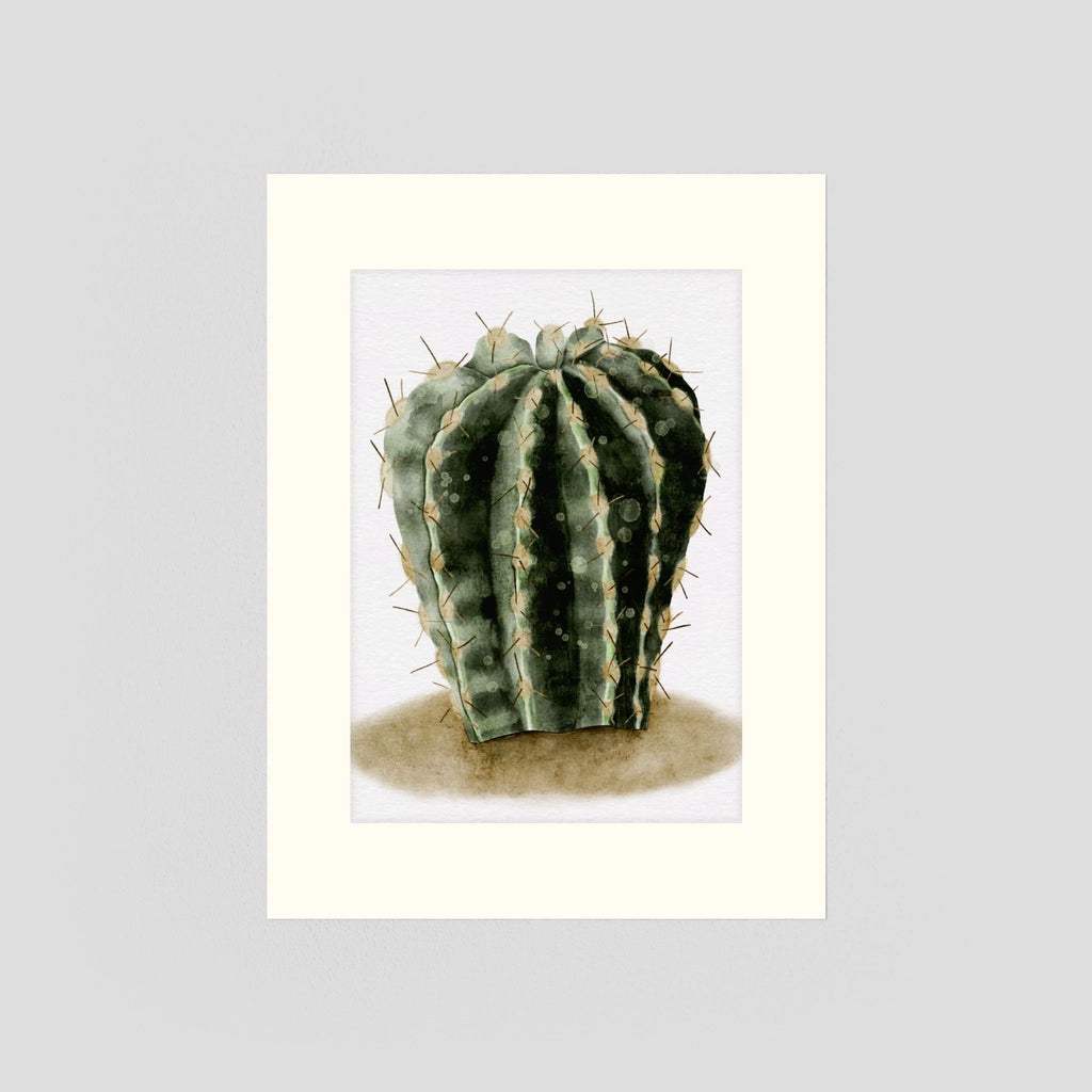 Watercolor Spiky Cactus