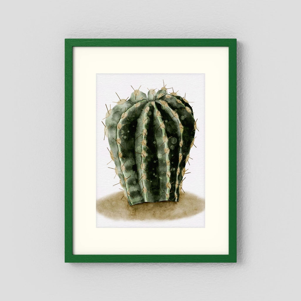 Watercolor Spiky Cactus