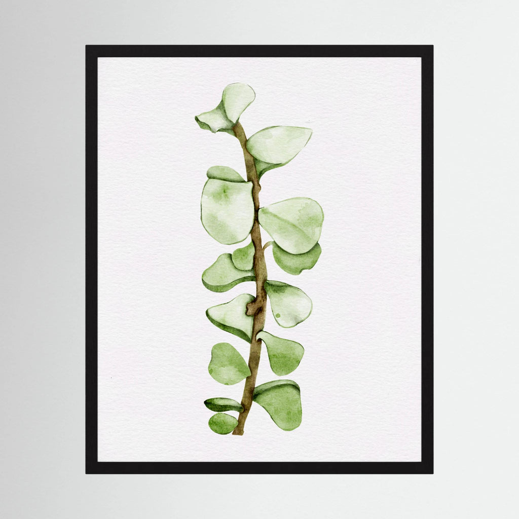 Watercolor Tall Succulent