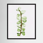 Watercolor Tall Succulent