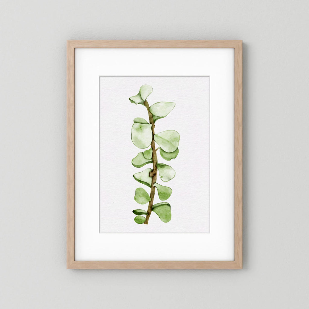 Watercolor Tall Succulent