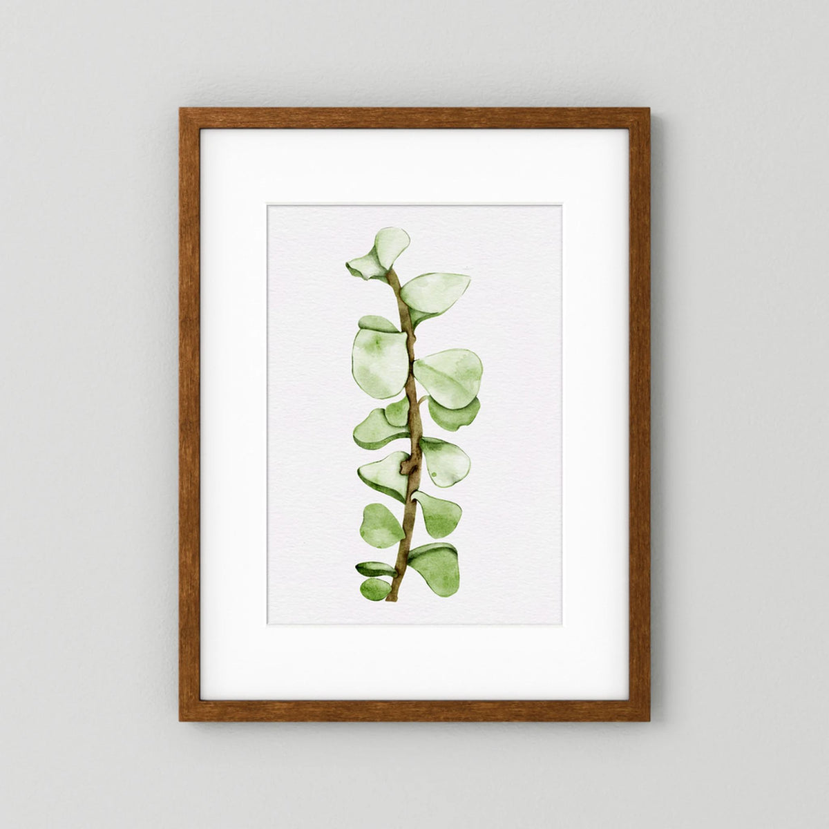 Watercolor Tall Succulent