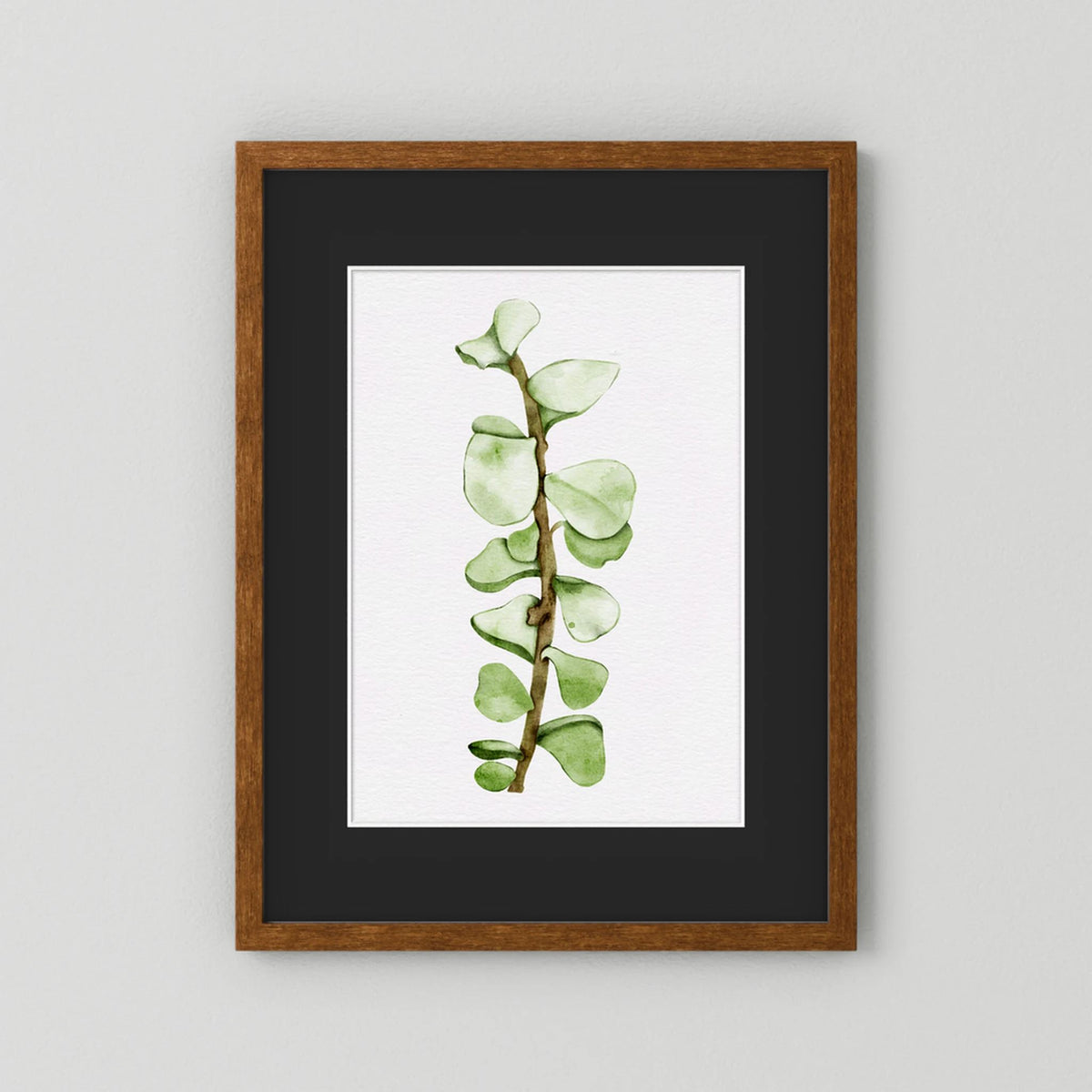 Watercolor Tall Succulent