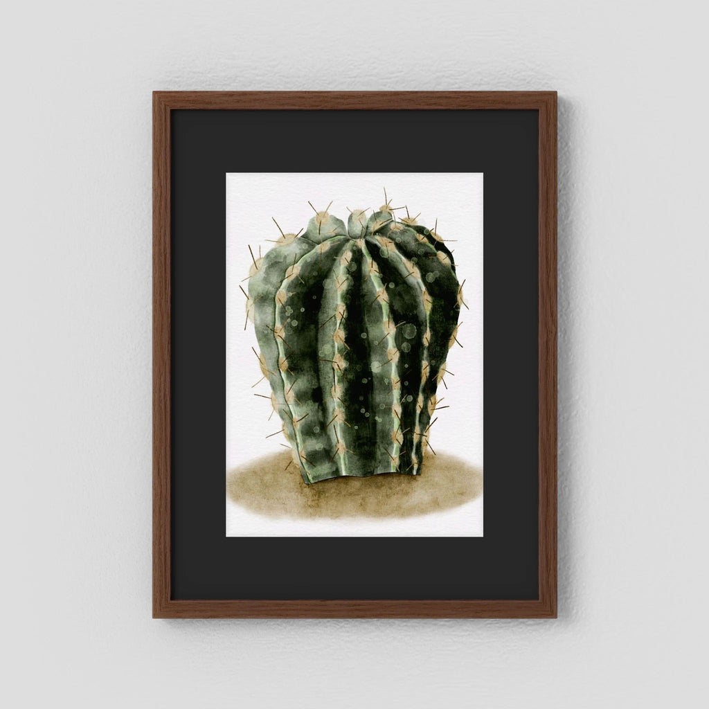 Watercolor Spiky Cactus