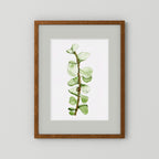 Watercolor Tall Succulent