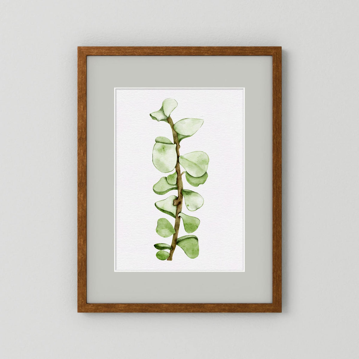 Watercolor Tall Succulent