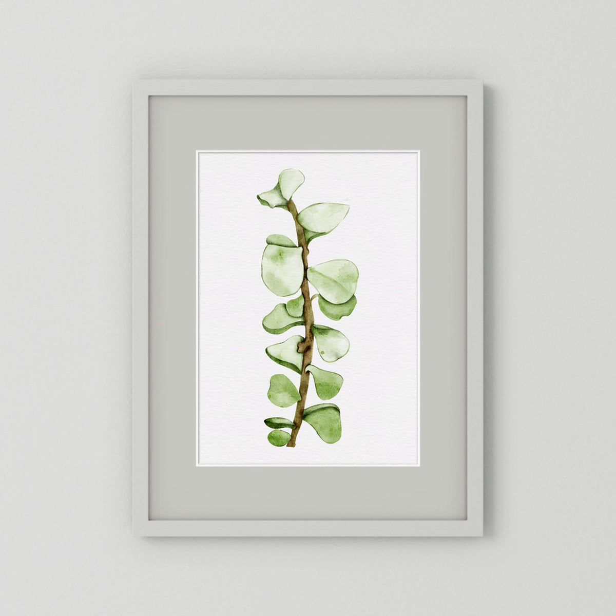 Watercolor Tall Succulent