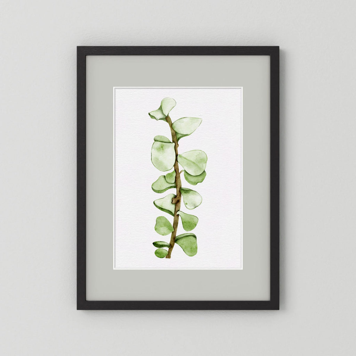 Watercolor Tall Succulent