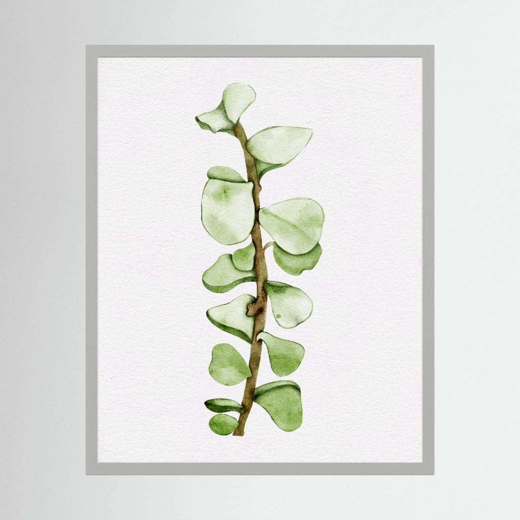Watercolor Tall Succulent