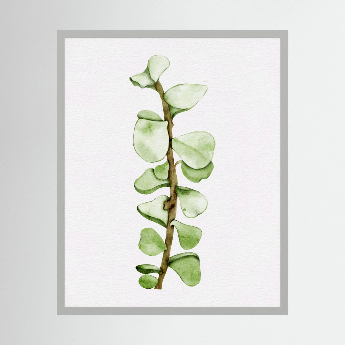 Watercolor Tall Succulent