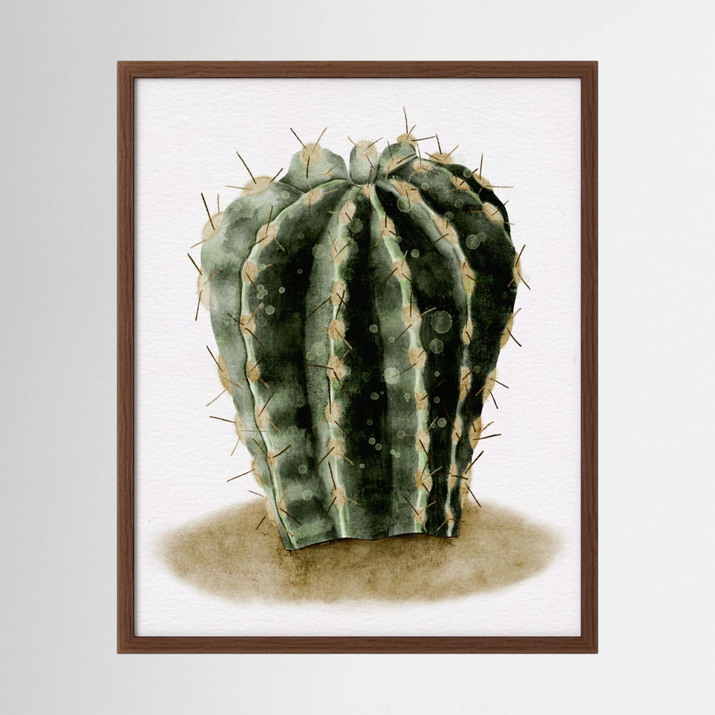 Watercolor Spiky Cactus