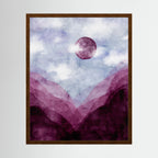 Mystic Watercolor Mountains