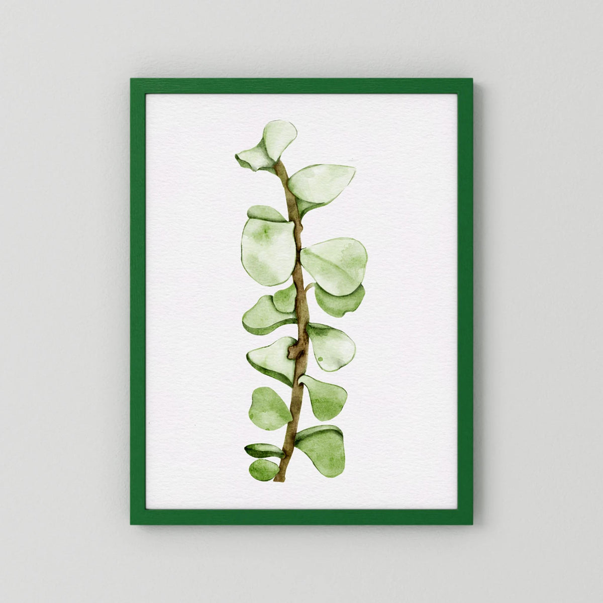Watercolor Tall Succulent