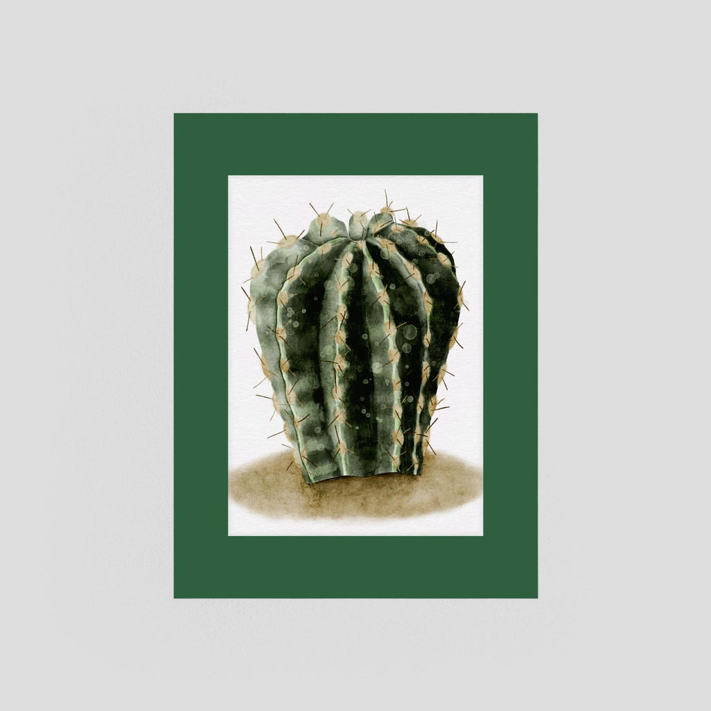 Watercolor Spiky Cactus