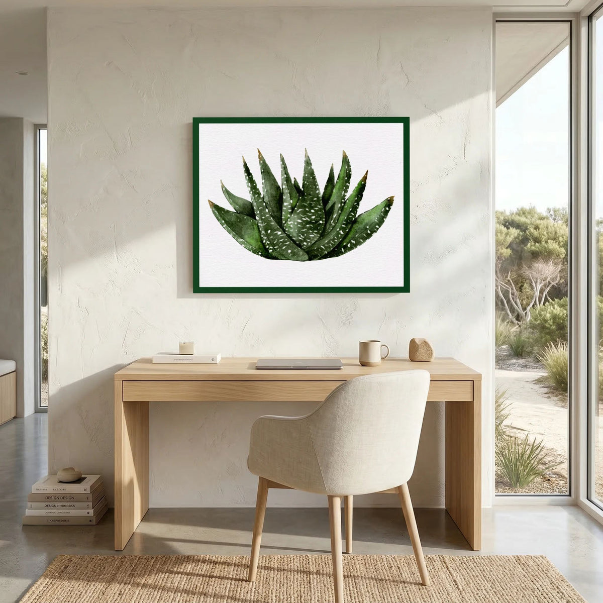 Watercolor Spiky Succulent