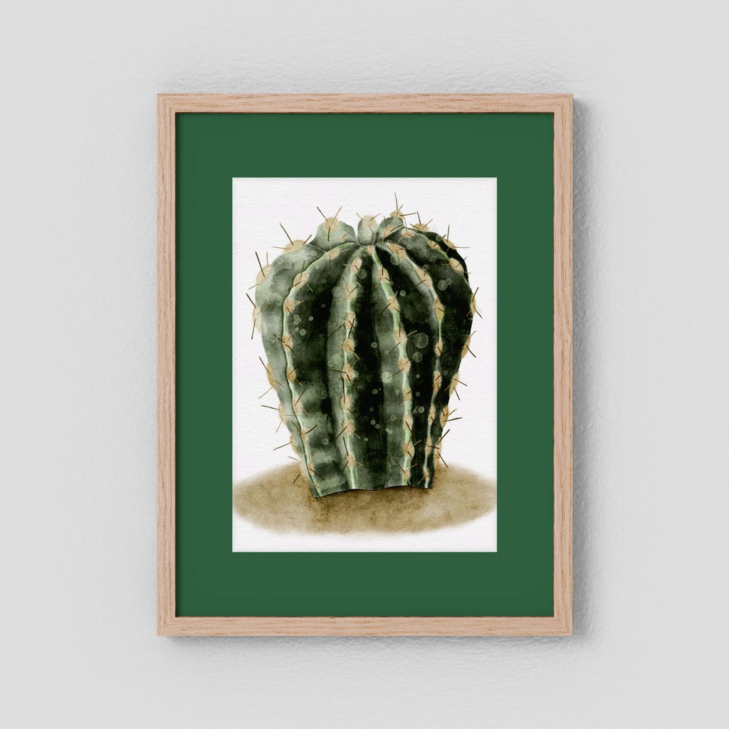 Watercolor Spiky Cactus