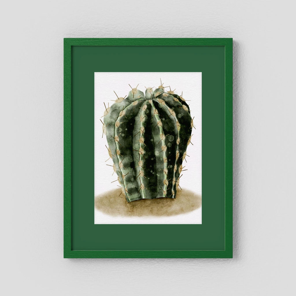 Watercolor Spiky Cactus